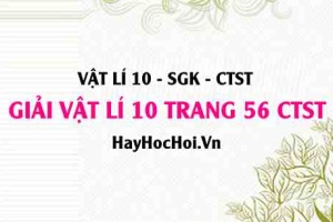 Giải Vật lí 10 trang 56 Chân trời sáng tạo SGK